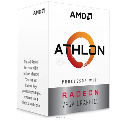 AMD Athlon 200GE BOX (AM4, L3 4096Kb)