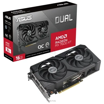 ASRock Dual Radeon RX 7600 XT OC Edition 16GB GDDR6 (DUAL-RX7600XT-O16G)