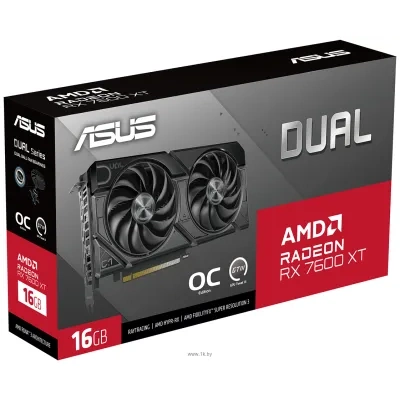 ASRock Dual Radeon RX 7600 XT OC Edition 16GB GDDR6 (DUAL-RX7600XT-O16G)