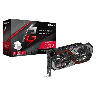 ASRock Radeon RX 5500 XT Phantom Gaming D OC