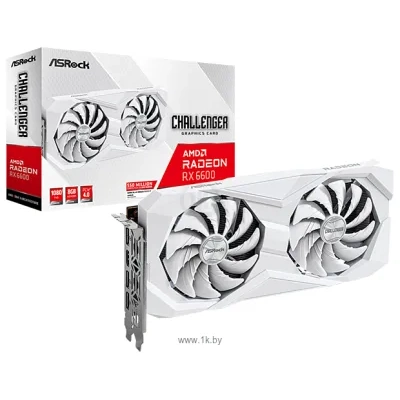 ASRock Radeon RX 6600 Challenger White 8GB (RX6600 CLW 8G)