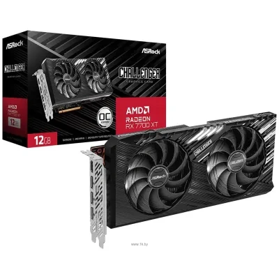 ASRock Radeon RX 7700 XT Challenger 12GB OC (RX7700XT CL 12GO)