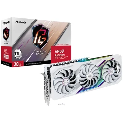 ASRock Radeon RX 7900 XT Phantom Gaming White 20GB OC (RX7900XT PGW 20GO)