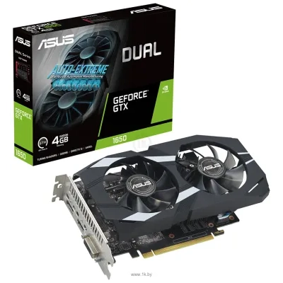 ASUS Dual GeForce GTX 1650 4GB GDDR6 EVO (DUAL-GTX1650-4GD6-P-EVO)