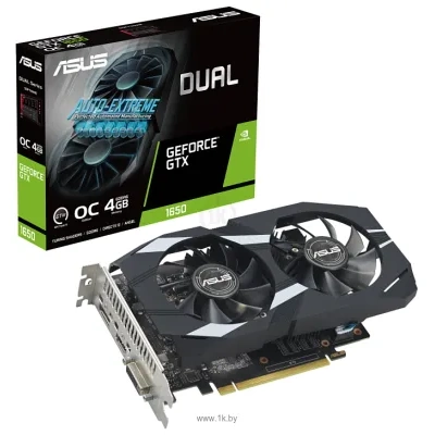 ASUS Dual GeForce GTX 1650 OC Edition 4GB GDDR6 EVO (DUAL-GTX1650-O4GD6-P-EVO)