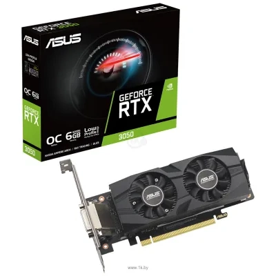 ASUS Dual GeForce RTX 3050 LP BRK OC Edition 6GB GDDR6 (RTX3050-O6G-LP-BRK)