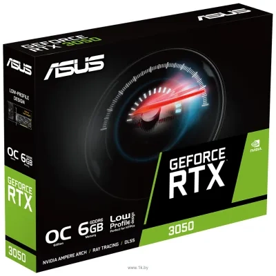 ASUS Dual GeForce RTX 3050 LP BRK OC Edition 6GB GDDR6 (RTX3050-O6G-LP-BRK)