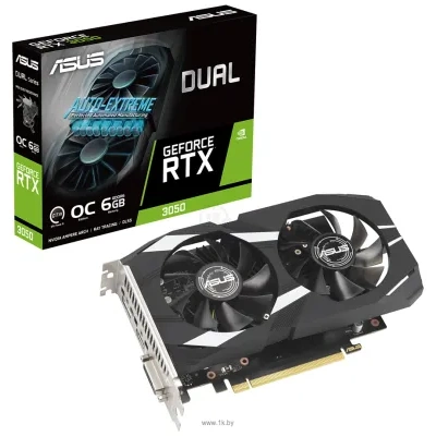 ASUS Dual GeForce RTX 3050 OC Edition (DUAL-RTX3050-O6G)