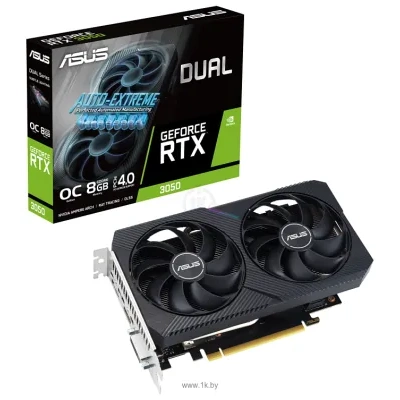 ASUS Dual GeForce RTX 3050 V2 OC Edition 8GB GDDR6 (DUAL-RTX3050-O8G-V2)