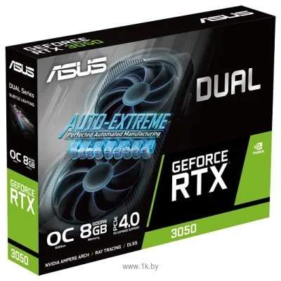 ASUS Dual GeForce RTX 3050 V2 OC Edition 8GB GDDR6 (DUAL-RTX3050-O8G-V2)