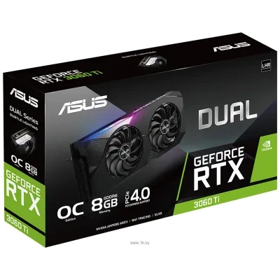 ASUS Dual GeForce RTX 3060 Ti V2 8GB GDDR6 LHR (DUAL-RTX3060TI-8G-V2)