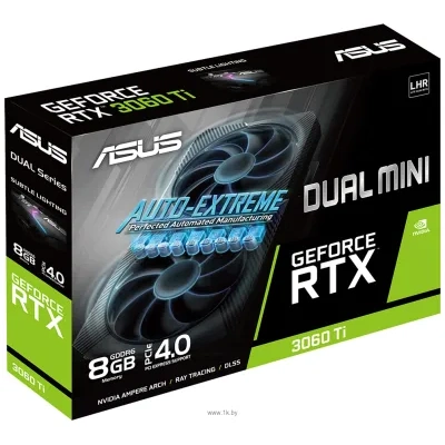 ASUS Asus Dual GeForce RTX 3060 Ti V2 Mini 8GB LHR (DUAL-RTX3060TI-8G-MINI-V2)