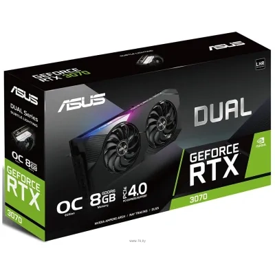 ASUS DUAL GeForce RTX 3070 V2 OC 8GB LHR (DUAL-RTX3070-O8G-V2)