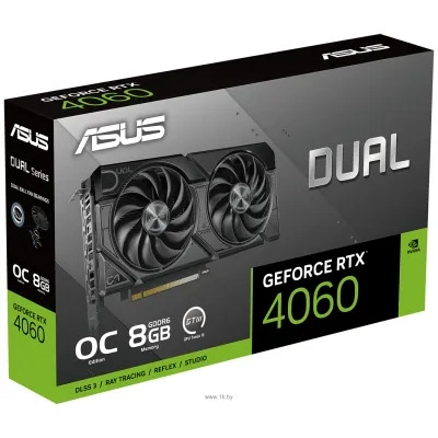 ASUS Dual GeForce RTX 4060 EVO OC Edition 8GB GDDR6 (DUAL-RTX4060-O8G-EVO)