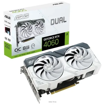 ASUS Dual GeForce RTX 4060 OC Edition 8GB GDDR6 (DUAL-RTX4060-O8G-WHITE)