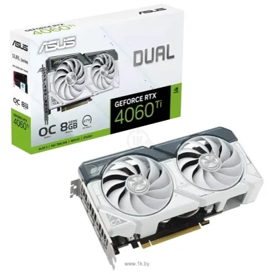 ASUS Dual GeForce RTX 4060 Ti OC Edition 8GB GDDR6 (DUAL-RTX4060TI-O8G-WHITE)