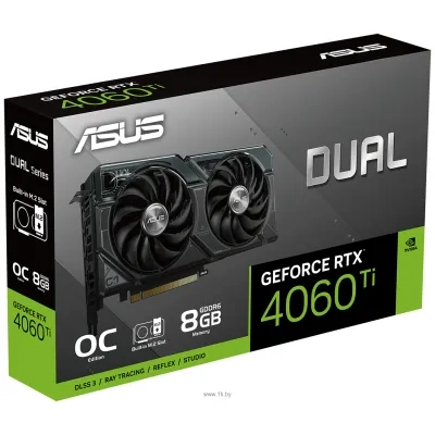 ASUS Dual GeForce RTX 4060 Ti SSD OC Edition 8GB GDDR6 (DUAL-RTX4060TI-O8G-SSD)