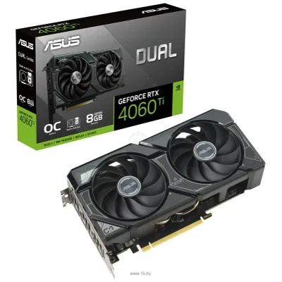 ASUS Dual GeForce RTX 4060 Ti SSD OC Edition 8GB GDDR6 (DUAL-RTX4060TI-O8G-SSD)