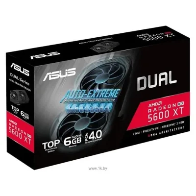 ASUS DUAL Radeon RX 5600 XT 6144MB TOP Edition