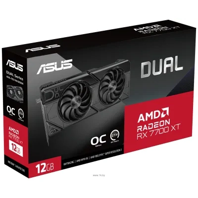 ASUS Dual Radeon RX 7700 XT OC Edition 12GB GDDR6 (DUAL-RX7700XT-O12G)