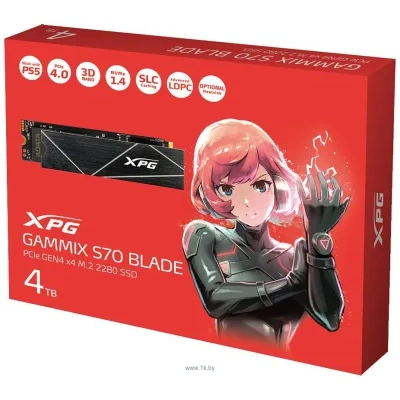 ADATA XPG GAMMIX S70 Blade 4TB AGAMMIXS70B-4T-CS