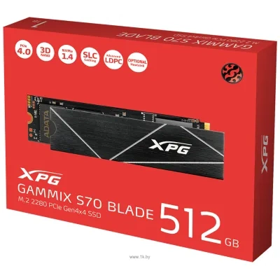 ADATA XPG GAMMIX S70 Blade 512GB AGAMMIXS70B-512G-CS