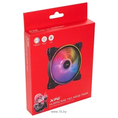 ADATA Hurricane 140 ARGB PWM (chernyiy)